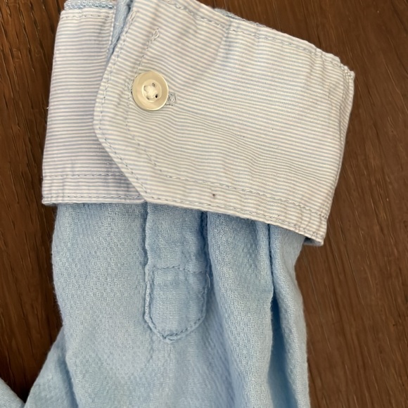 Boys XL (14-16) blue /white long sleeve button down dress shirt - Picture 6 of 8